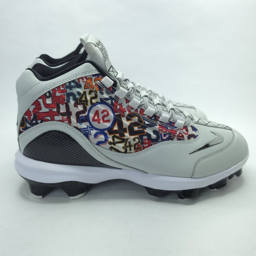 Nike Griffey 2 MCS Jackie Robinson Day Baseball Cleats HJ4509-001 Mens Size 10.5